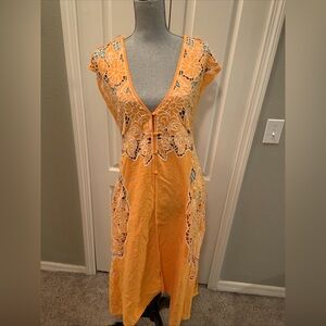 Free people ladies 4 button long too size small